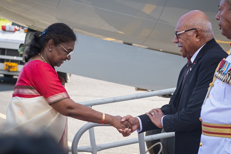 Hon. President of India's Arrival in Suva, Fiji - 06.08.2024